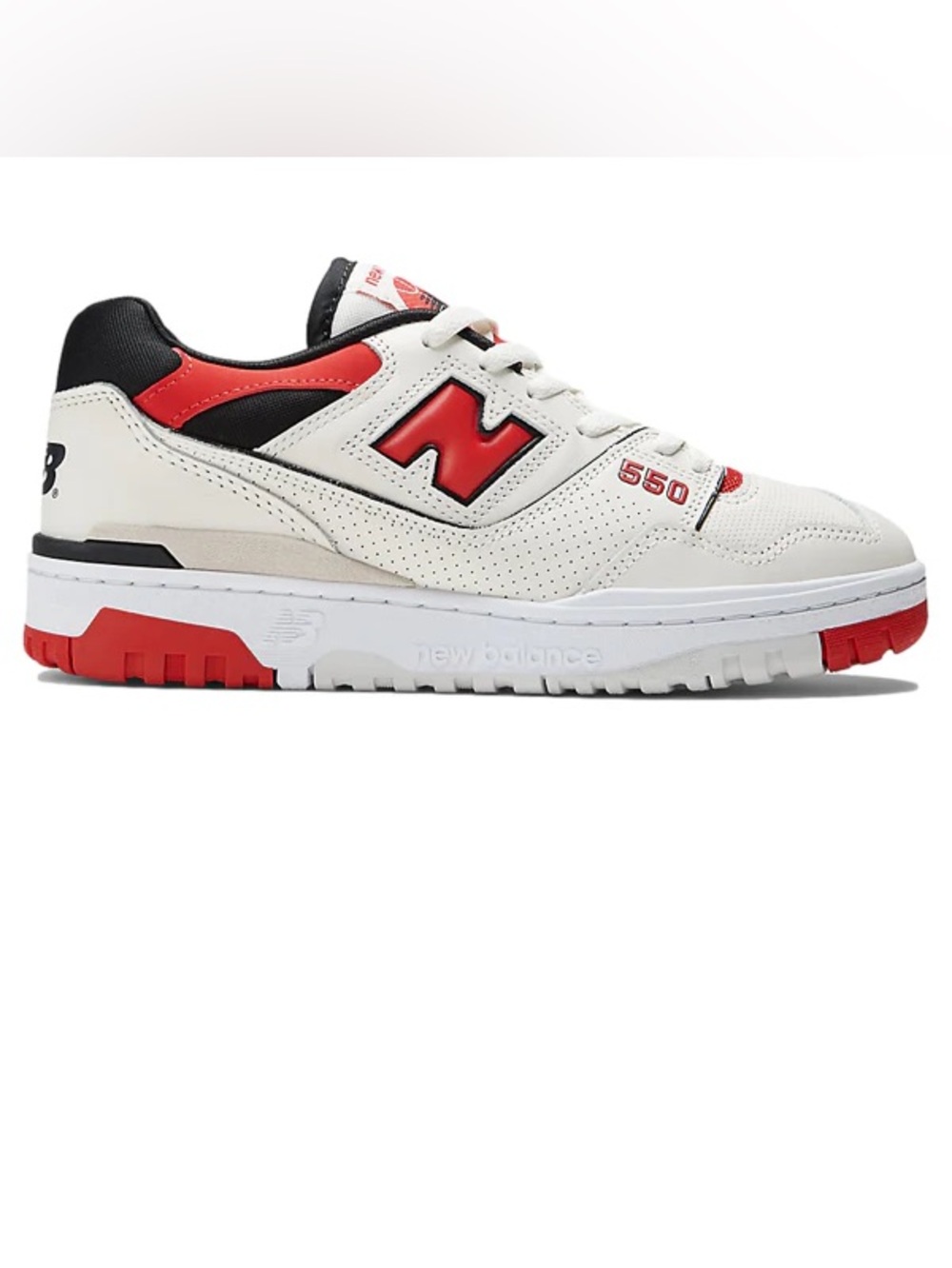 New Balance 550 Sea Salt White/ True Red / Black (Sizes 8,9,10)   BB550VTB
